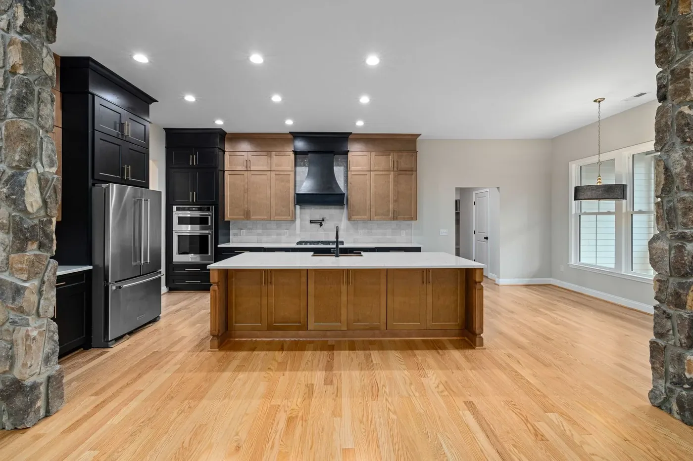 Finished, renovated interior
